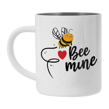 Bee mine!!!, Mug Stainless steel double wall 450ml