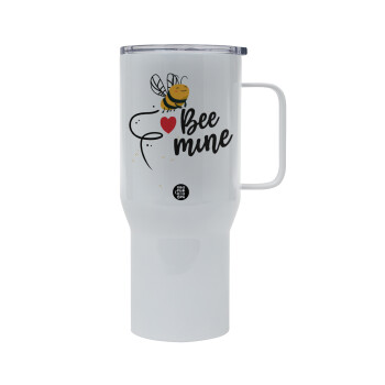 Bee mine!!!, Tumbler με καπάκι, διπλού τοιχώματος (θερμό) 750L