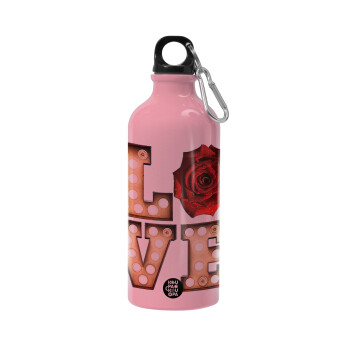 Love lights and roses, Water bottle 600ml