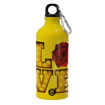 Love lights and roses, Water bottle 600ml