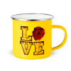 Yellow Enamel Metallic Cup 360ml