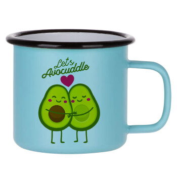 Let's avocuddle, Κούπα Μεταλλική εμαγιέ ΜΑΤ σιέλ 360ml