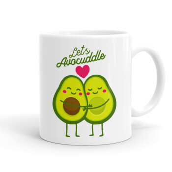 Let's avocuddle, Ceramic coffee mug, 330ml (1pcs)