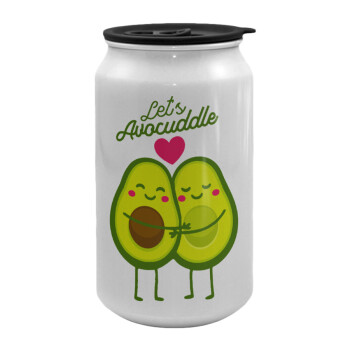 Let's avocuddle, Κούπα ταξιδιού μεταλλική με καπάκι (tin-can) 500ml