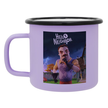  Hello Neighbor, Κούπα Μεταλλική εμαγιέ ΜΑΤ Light Pastel Purple 360ml