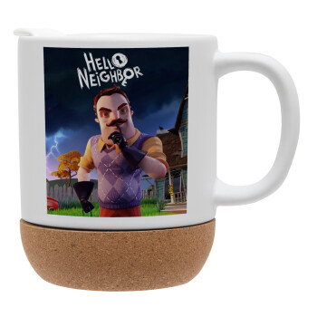  Hello Neighbor, Κούπα, κεραμική με βάση φελού και καπάκι (ΜΑΤ), 330ml (1 τεμάχιο)