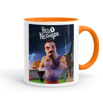  Hello Neighbor, Mug colored orange, ceramic, 330ml