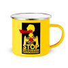 Yellow Enamel Metallic Cup 360ml