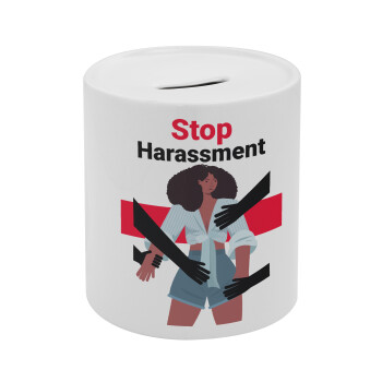 STOP Harassment, Κουμπαράς πορσελάνης με τάπα