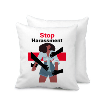 STOP Harassment, Sofa cushion 40x40cm includes filling