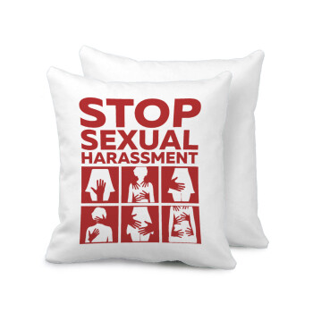 STOP sexual Harassment, Sofa cushion 40x40cm includes filling