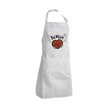 Be mine!, Adult Chef Apron (with sliders and 2 pockets)