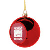 Christmas tree ball Red 8cm