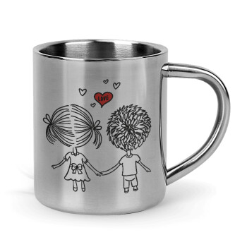 Hold my hand for ever, Mug Stainless steel double wall 300ml
