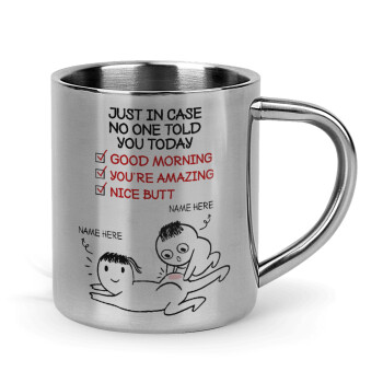 Just in case no one told you today..., Mug Stainless steel double wall 300ml