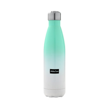 #meToo, Metal mug thermos Green/White (Stainless steel), double wall, 500ml