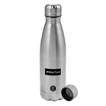 #meToo, Metallic water bottle, stainless steel, 750ml