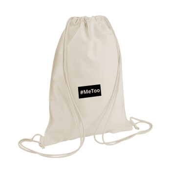 #meToo, Τσάντα πλάτης πουγκί GYMBAG natural (28x40cm)