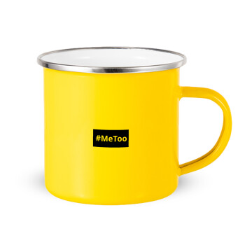 #meToo, Yellow Enamel Metallic Cup 360ml