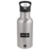 Metallic Silver with straw (500ml)