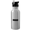 Metallic Silver with straw (600ml)