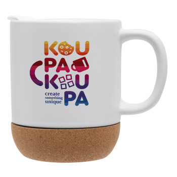 koupakoupa, Ceramic coffee mug Cork (MAT), 330ml (1pcs)