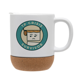 TP Crisis Survivor, Ceramic coffee mug Cork (MAT), 330ml (1pcs)