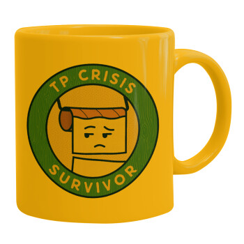 TP Crisis Survivor, Κούπα, κεραμική κίτρινη, 330ml (1 τεμάχιο)