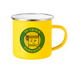 Yellow Enamel Metallic Cup 360ml