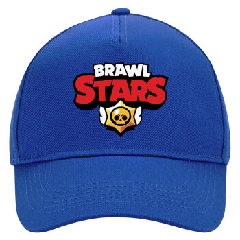 Brawl Stars, Ultimate Adult Hat BLUE, (100% COTTON DRILL, ADULT, UNISEX, ONE SIZE)