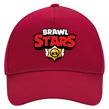 Brawl Stars, Adult Ultimate Hat RED, (100% COTTON DRILL, ADULT, UNISEX, ONE SIZE)