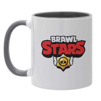Brawl Stars, Mug colored grey, ceramic, 330ml