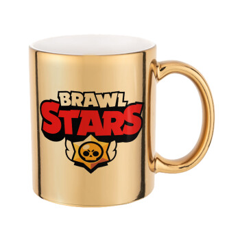 Brawl Stars, Mug ceramic, gold mirror, 330ml