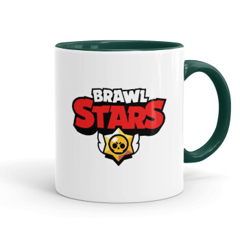 Brawl Stars, Mug colored green, ceramic, 330ml