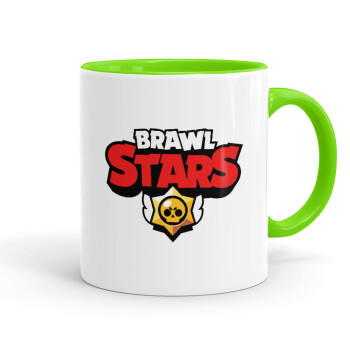 Brawl Stars, Mug colored light green, ceramic, 330ml