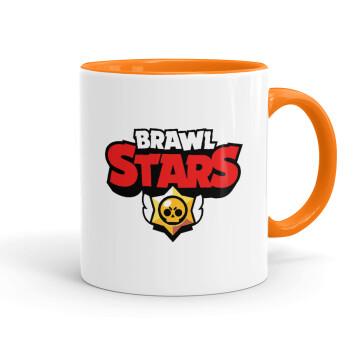 Brawl Stars, Mug colored orange, ceramic, 330ml