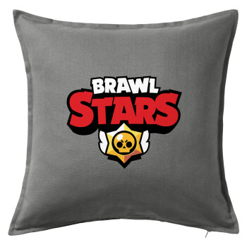 Brawl Stars, Sofa cushion Grey 50x50cm includes filling