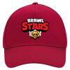 Adult Ultimate Hat RED, (100% COTTON DRILL, ADULT, UNISEX, ONE SIZE)