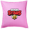 Sofa cushion Pink 50x50cm includes filling