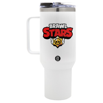 Brawl Stars, Mega Stainless steel Tumbler with lid, double wall 1,2L