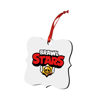 Brawl Stars, Christmas ornament polygon wooden 7.5cm