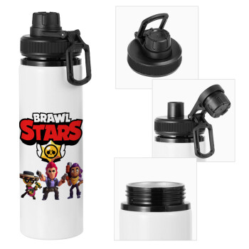 Brawl Stars Desert, Μεταλλικό παγούρι νερού με καπάκι ασφαλείας, αλουμινίου 850ml