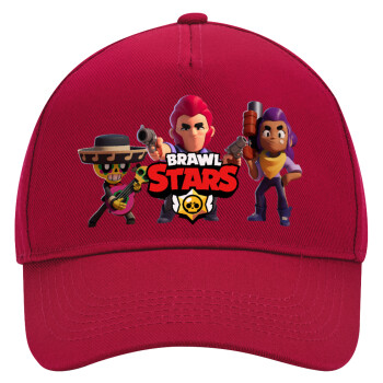 Brawl Stars Desert, Adult Ultimate Hat RED, (100% COTTON DRILL, ADULT, UNISEX, ONE SIZE)