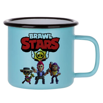 Brawl Stars Desert, Κούπα Μεταλλική εμαγιέ ΜΑΤ σιέλ 360ml