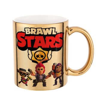 Brawl Stars Desert, Mug ceramic, gold mirror, 330ml