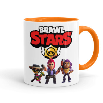 Brawl Stars Desert, Mug colored orange, ceramic, 330ml