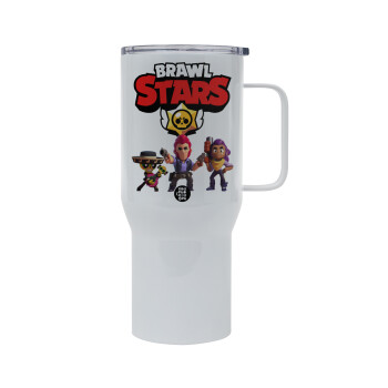 Brawl Stars Desert, Mega Stainless steel Tumbler with lid, double wall 750L