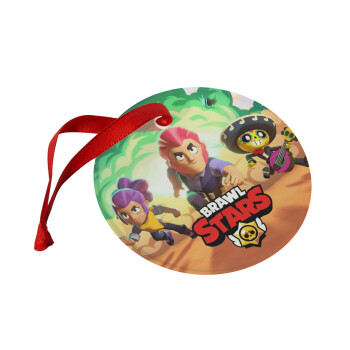 Brawl Stars Desert, Christmas ornament glass 9cm