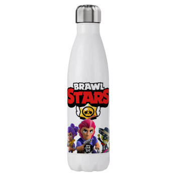 Brawl Stars Blue, Μεταλλικό παγούρι θερμός (Stainless steel), διπλού τοιχώματος, 750ml