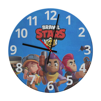 Brawl Stars Blue, Ρολόι τοίχου γυάλινο (30cm)